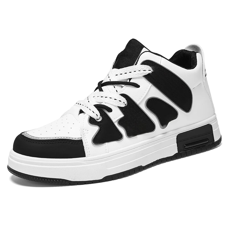 Factory Custom Skating Shoes for Boys Graffiti Fashion Unbranded Walking Shoes Casual Sports Sneaker for Man